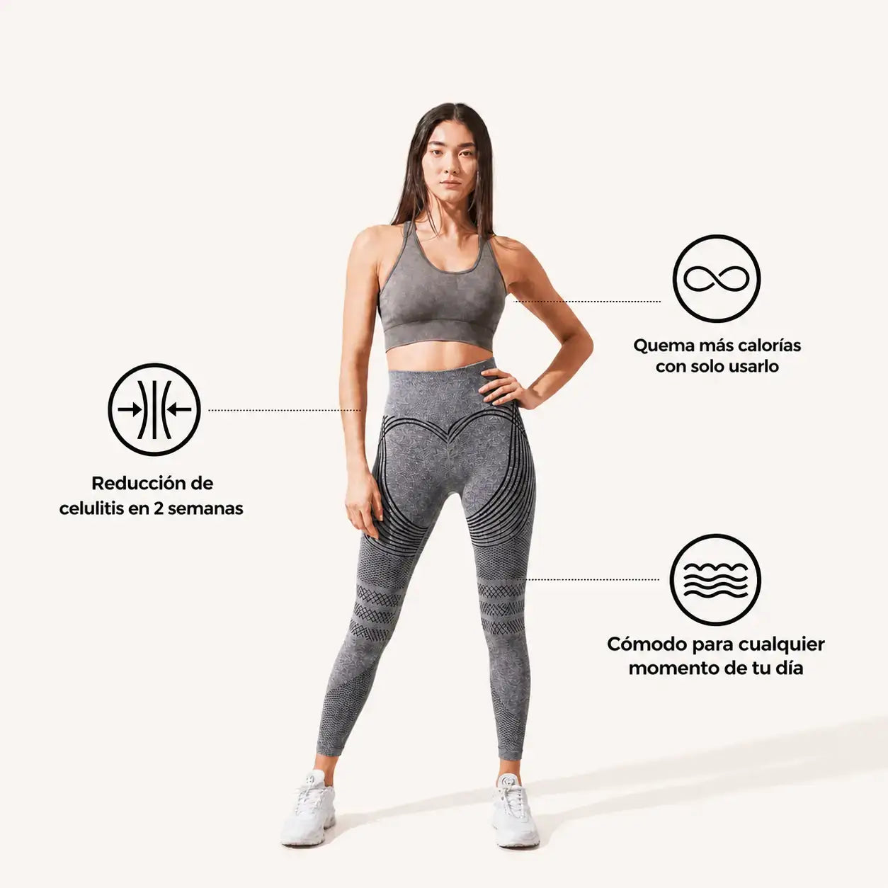 Tone Active 3D™ Leggins-Adiós hoyuelos