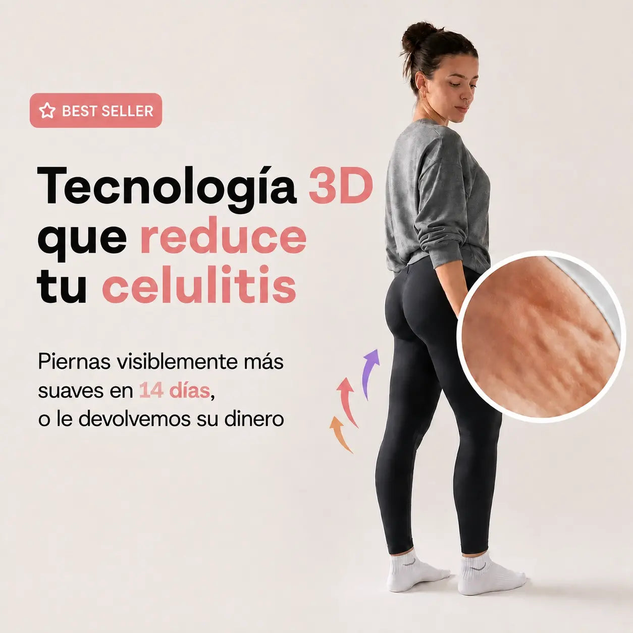 Tone Active 3D™ Leggins-Piernas Lisas