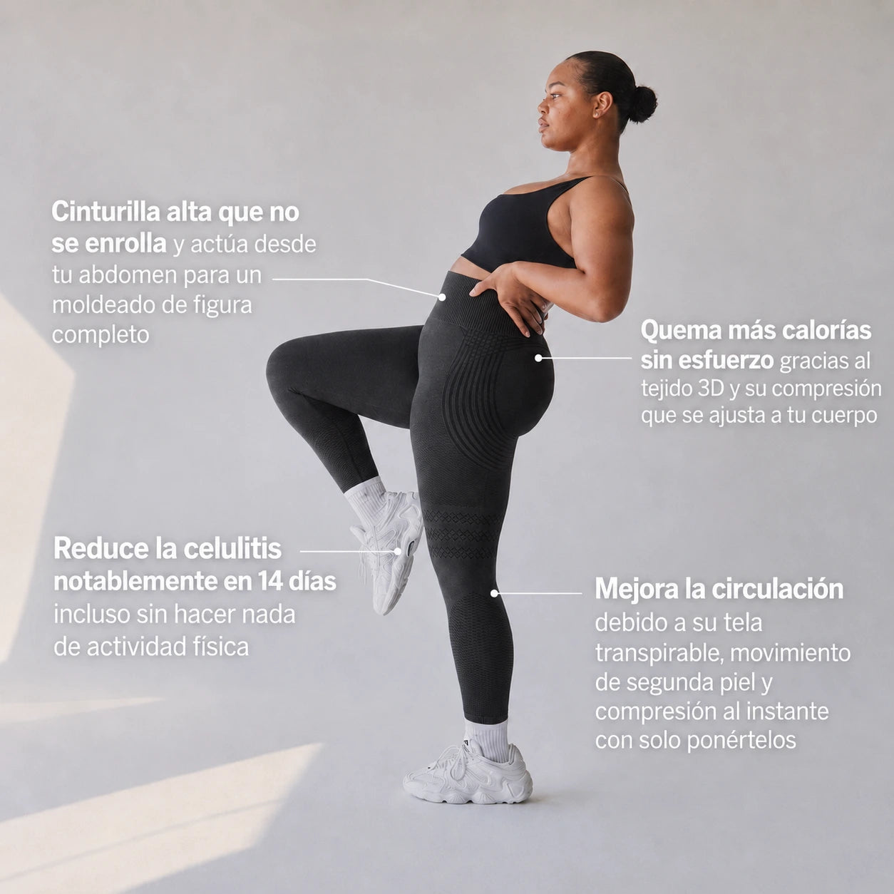Tone Active 3D™ Leggins-Adiós hoyuelos
