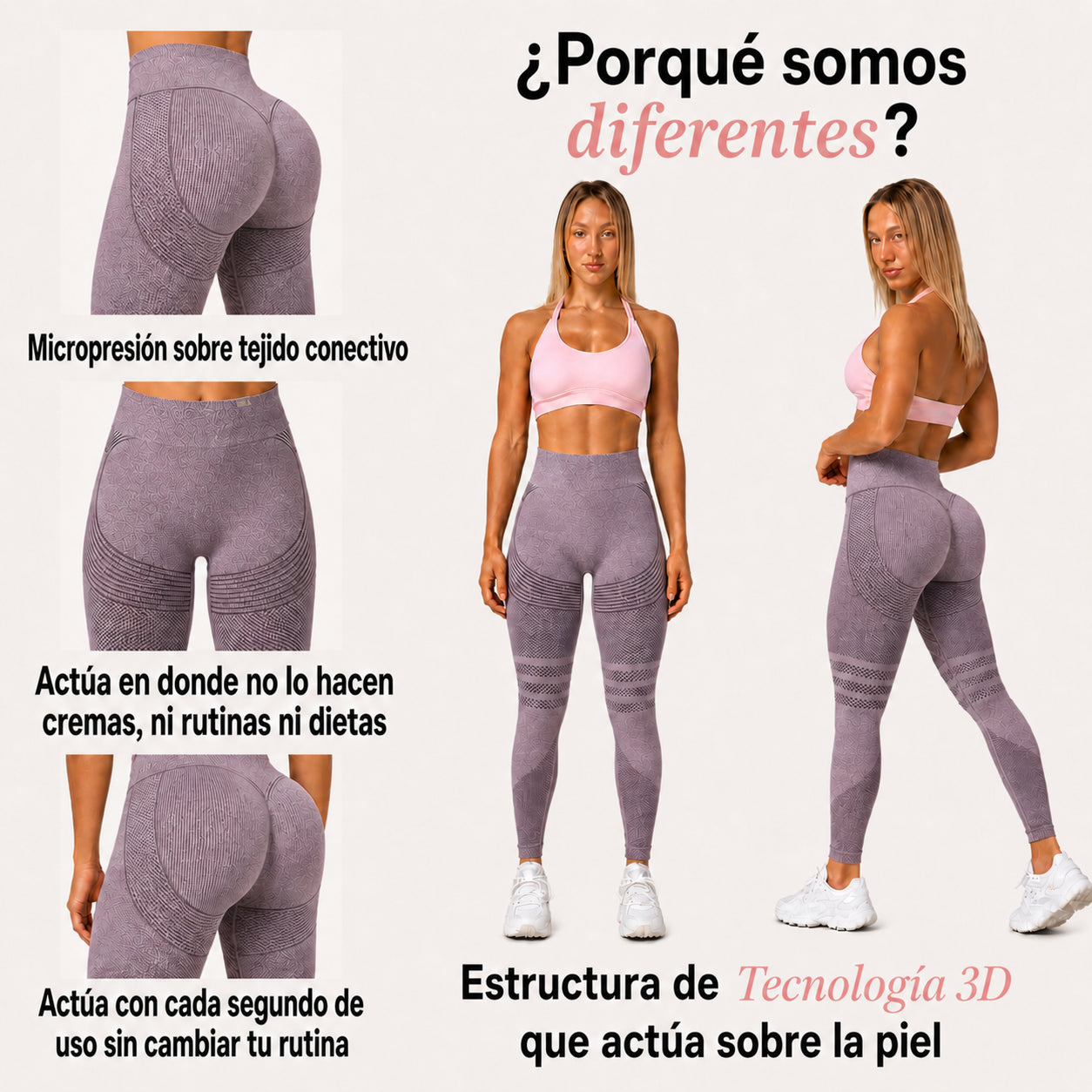 Tone Active 3D™ Leggins-Adiós hoyuelos