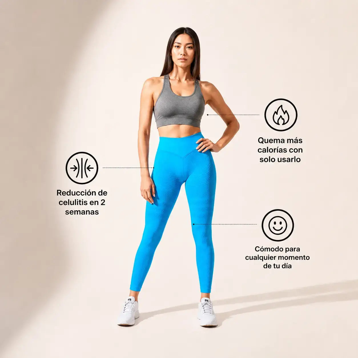 Tone Active 3D™ Leggins-Adiós hoyuelos